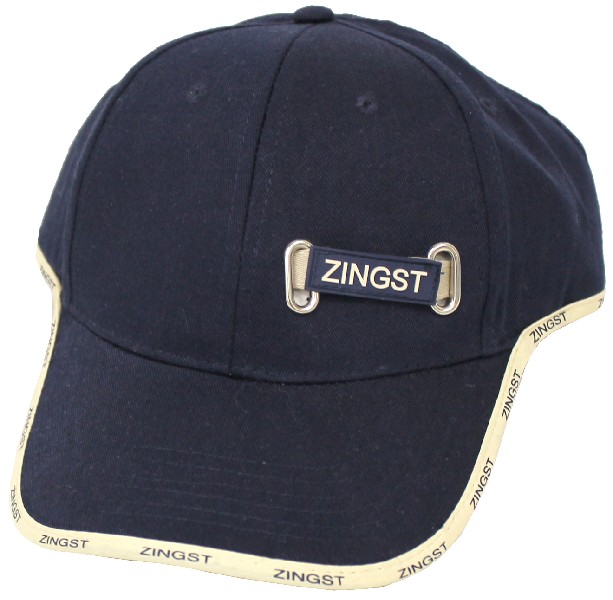 CAP NAVY/RANDTEXT:ZINGST