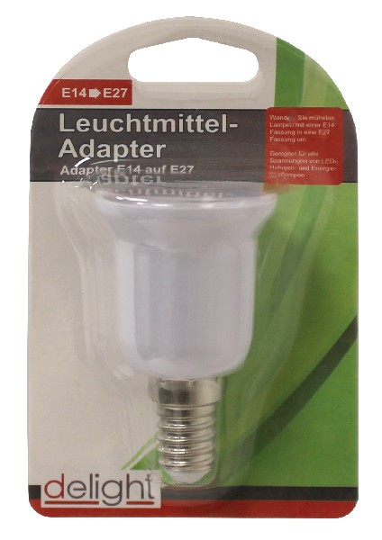 ADAPTER,E14 AUF E27,1T.SB