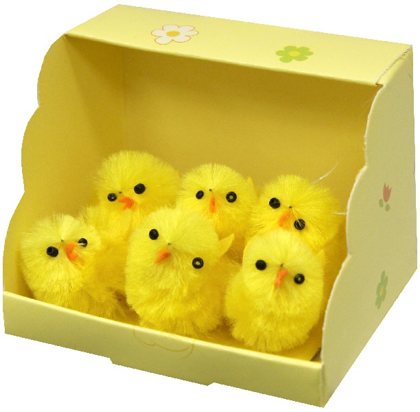 [65401] CHENILLE KÜKEN 6ER SET