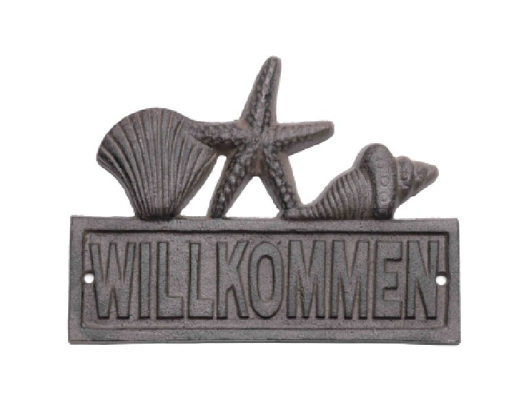 WANDDEKO,WILLKOMMEN,19CM