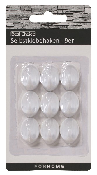 [154921] KLEBEHAKEN WEISS 6ER   SB