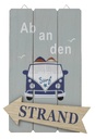 SCHILD,STRAND,35X20CM,2FA