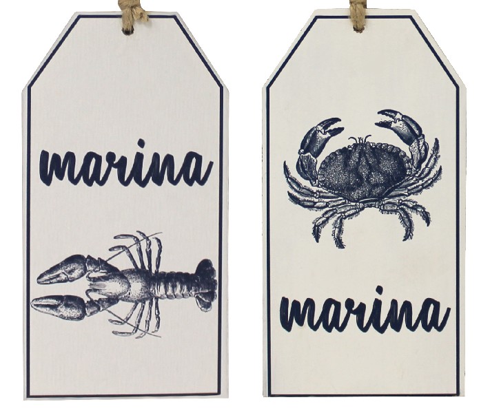 HÄNGER,MARINA,15X8CM,2FA.