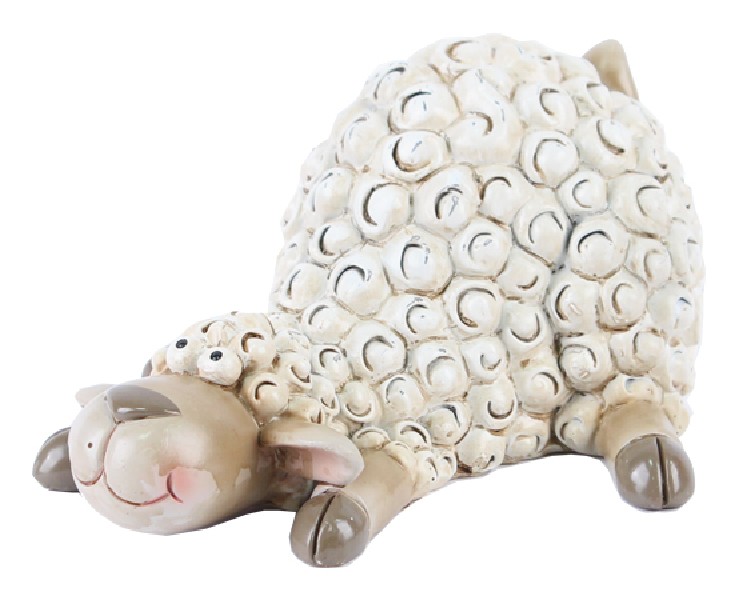 SCHAF,18CM,BEIGE,LIEGEND