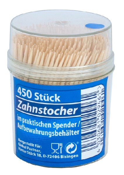 ZAHNSTOCHER,6,5CM,450ER