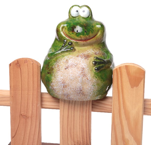 ZAUNFIGUR FROSCH 16CM