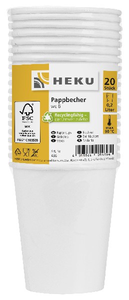 PAPPBECHER WEISS 0,2 LTR
