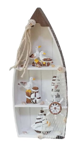 RUDERBOOT,M.DEKO 33X12CM