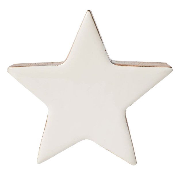 [13424] STERN 20CM LACK WEISS