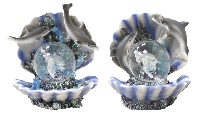 GLITZ.KUG,DELFIN 10CM 4FA