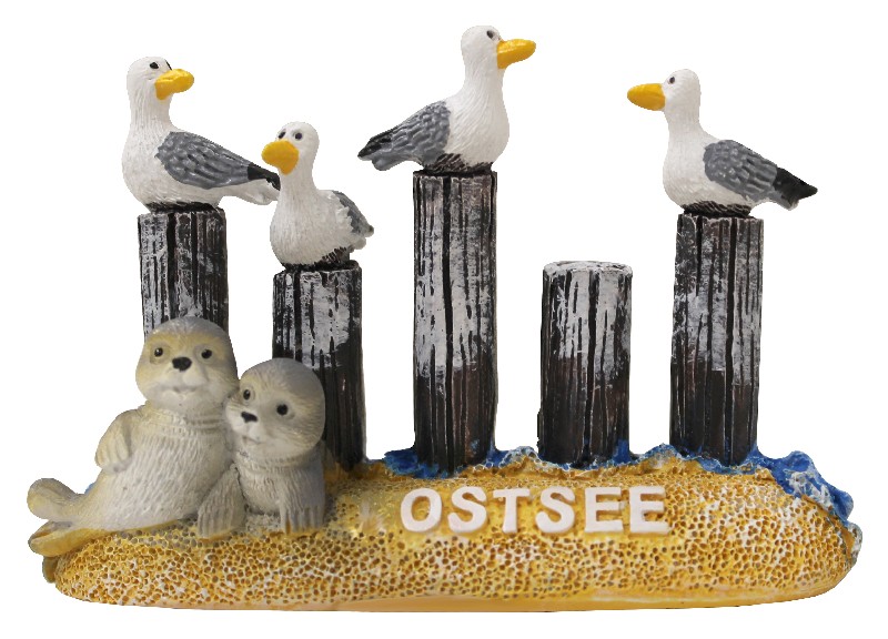 MÖWEN/STRANDPFÄHLE,10CM