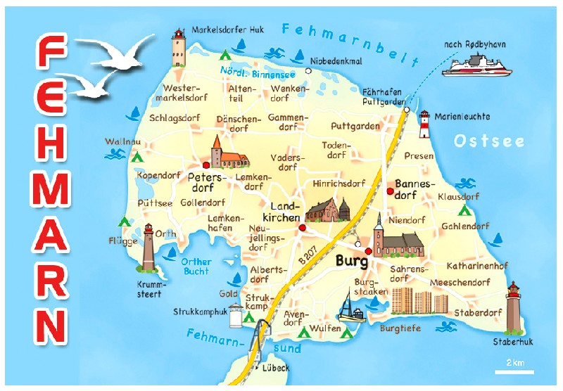 MAGN.FEHMARN LANDKARTE