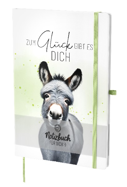 NOTIZBUCH,ESEL,ZUM GLÜCK.