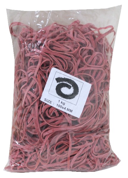 [790915] GUMMIBAENDER 1KG 100X4 MM