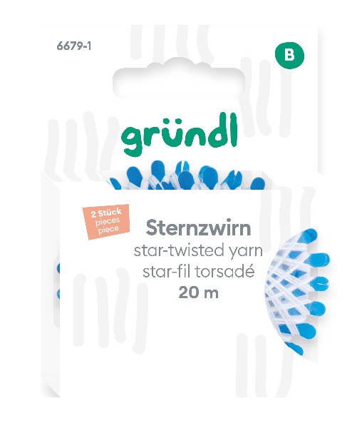 [110213] STERNZWIRN 2X20M WEISS SB