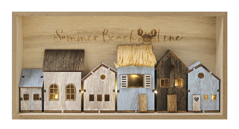 STRANDHÄUSER,LED,24X14CM