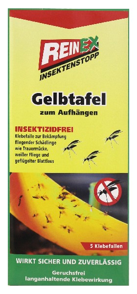 [605225] GELBTAFEL 5ER KLEBEFALLE