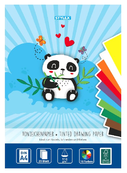 TONPAPIER A4,20 BLATT  SB