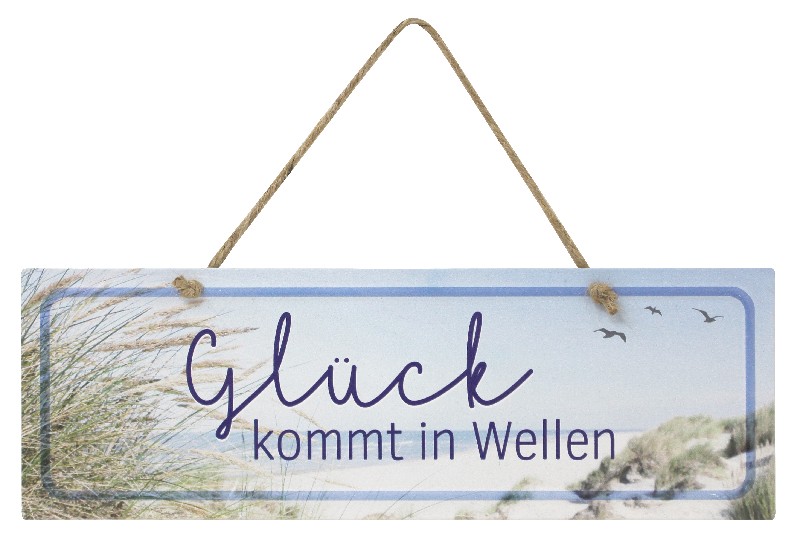 SCHILD,GLÜCK KOMMT, 30CM
