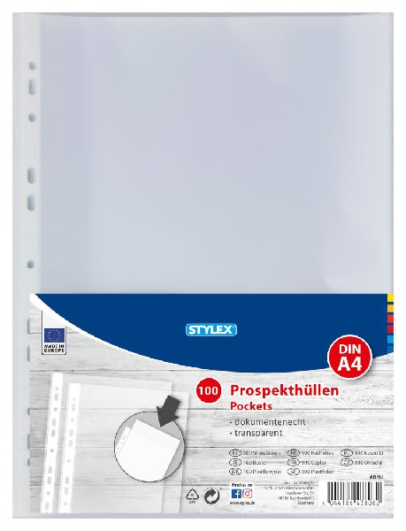[982033] PROSPEKTHUELLEN A4 100ER