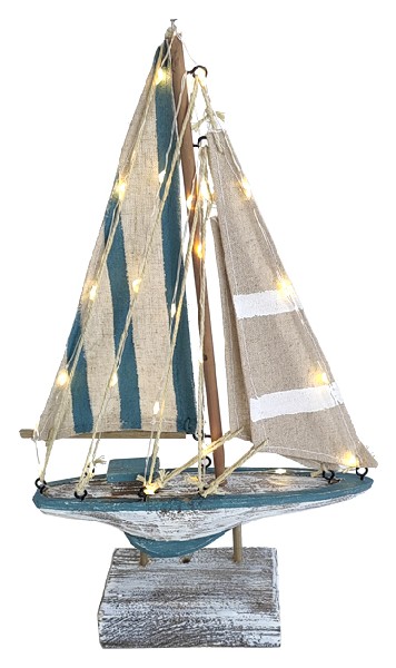 SCHIFF,HOLZ,M.LED,31,5CM