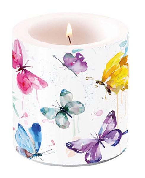 W-LI-KERZE,KL.,BUTTERFLY