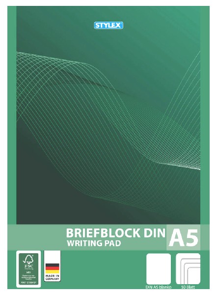[221085] SCHREIBBLOCK A5/50BL.UNL.