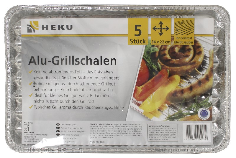 ALU-GRILLPFANNE,ECK.,5ER
