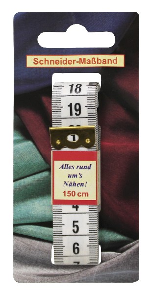 [112120] MAßBAND WEIß,150X2CM,  SB
