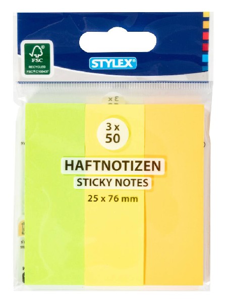 [222462] HAFTNOTIZEN 3X50BLATT  SB