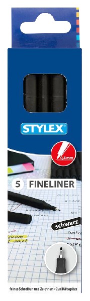 FEINLINER SCHWA. 5ER   SB