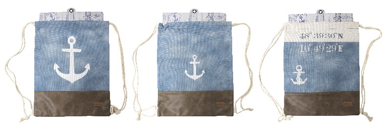 [530793] GYMBAG,VINTAGE,MARITIM,5F