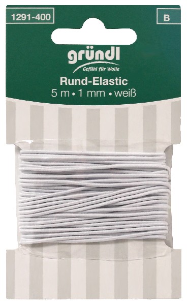 [110514] GUMMIKOR.ELAST.5M WEIß SB