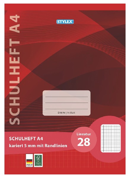 [220828] SCHULHEFT A4 LINEATUR 28