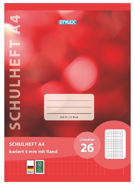 [220826] SCHULHEFT A4 LINEATUR 26