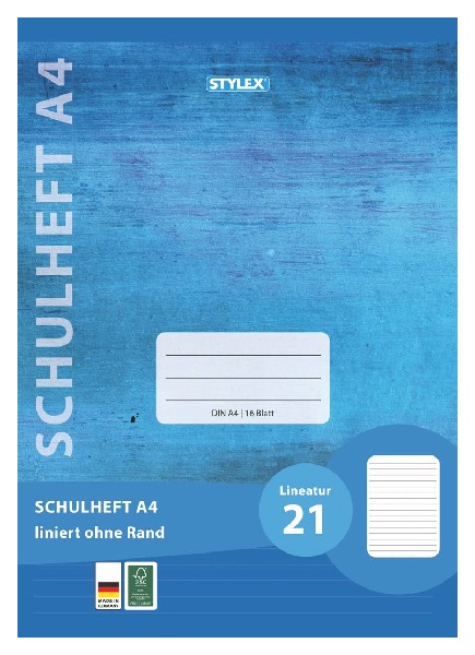 [220821] SCHULHEFT A4 LINEATUR 21