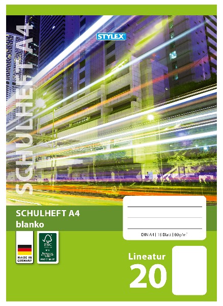 [220820] SCHULHEFT A4 LINEATUR 20