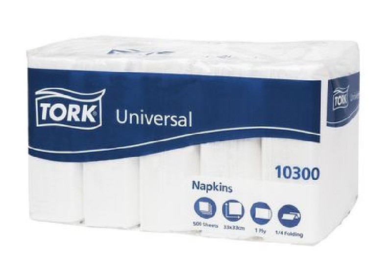 [798000] SERV.PRAEGE 33X33CM WEISS