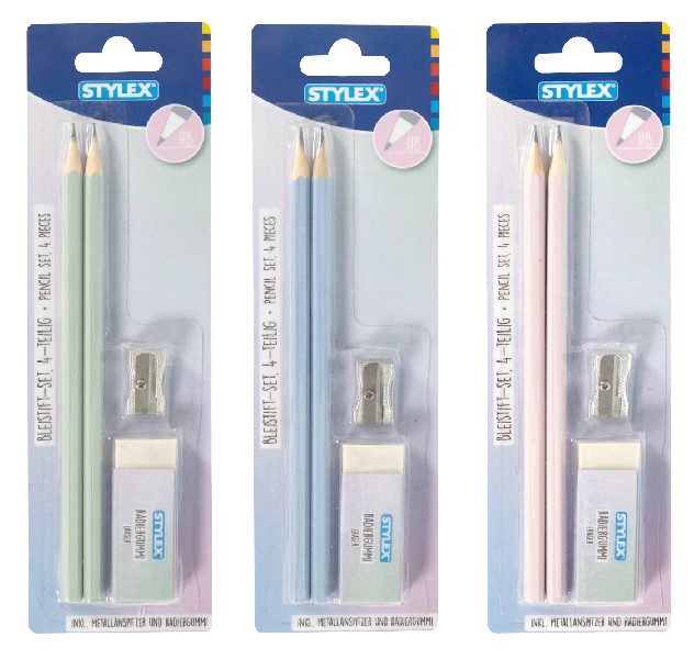 BLEISTIFTSET 4TLG,3F.  SB