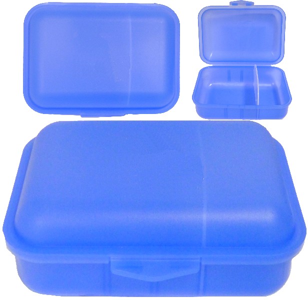 [859211] LUNCHBOX BLAU M.TRENNSTEG