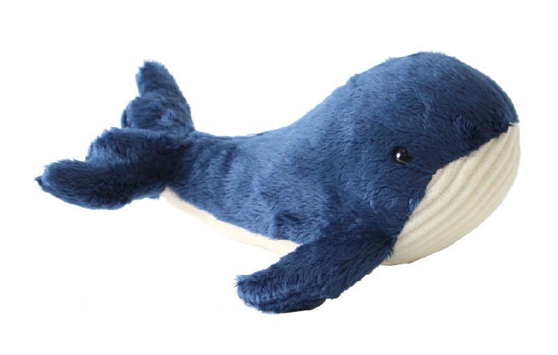 PL.WALFISCH,BLAU, 35CM
