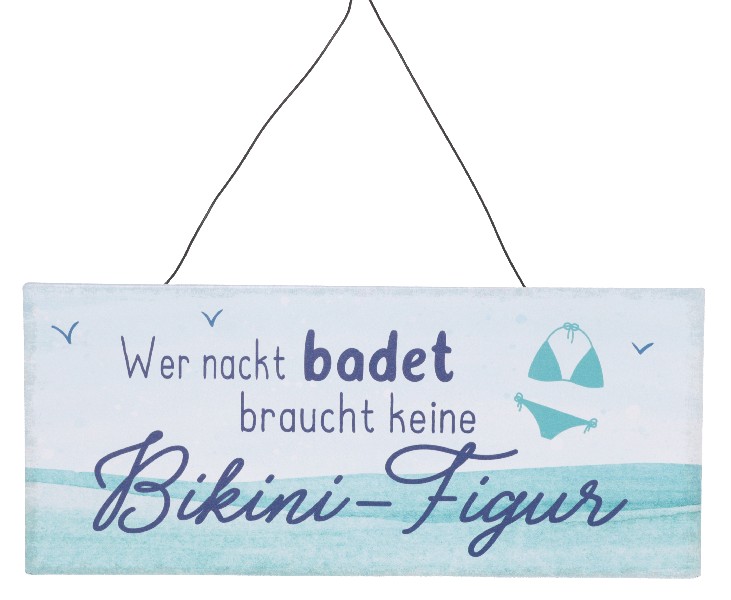 SCHILD,BIKINI FIGUR,30X13