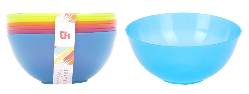 [143082] SCHALEN 6ER 13X8CM BUNT