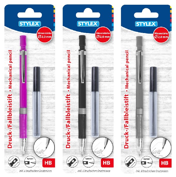 DRUCKBLEISTIFT,2MM,3FA.SB
