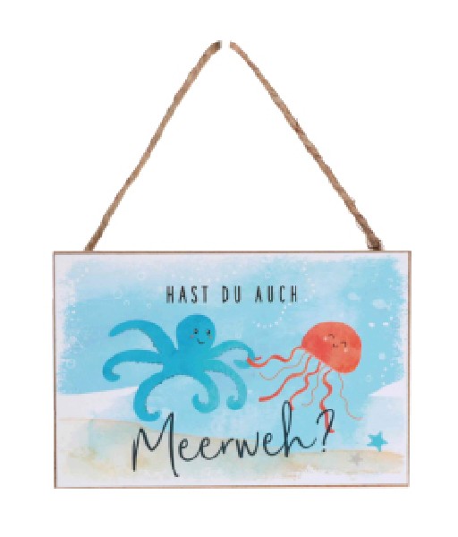 SCHILD,MEERWEH...,10X15CM