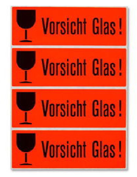 HERMA "VORSICHT GLAS"