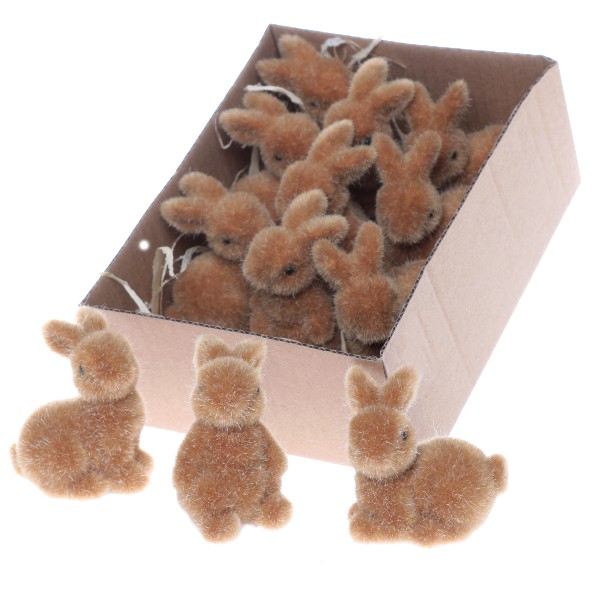 HASE POLY BEFL. 3CM BRAUN