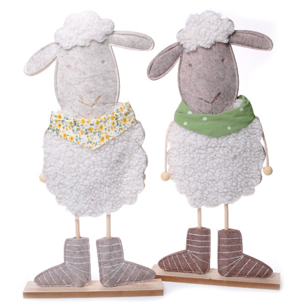 [553811] SCHAF FILZ MDF STAND 50CM