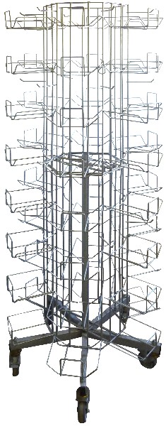 SERV.-DREHSTAENDER SILBER