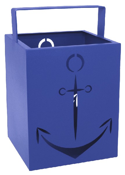 LATERNE ANKER,BLAU,38CM